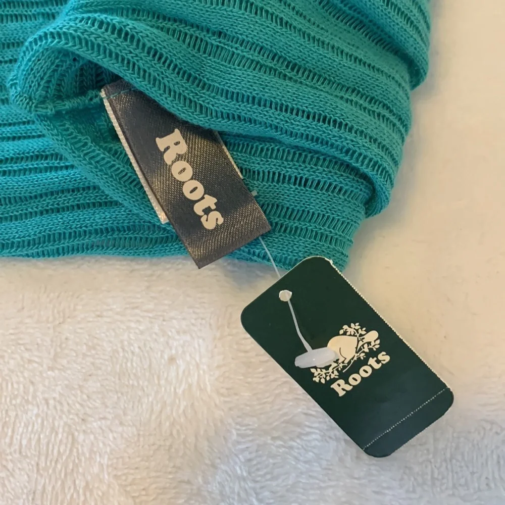 Roots Ribbed Knit Infinity Scarf